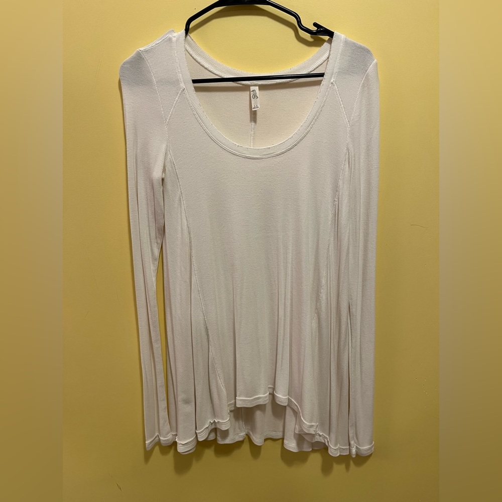 Free People white long sleeve top